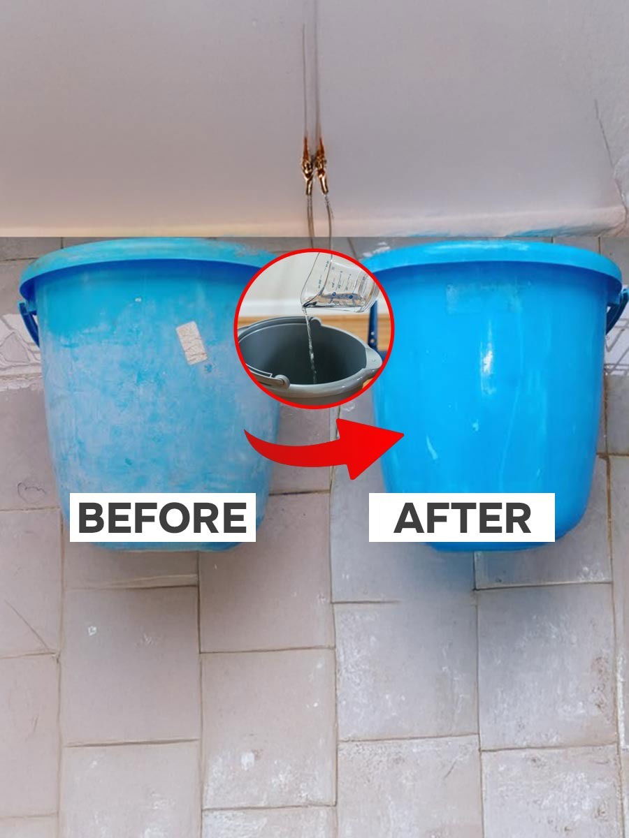 बाथरुममधील बादल्यांवरचे पांढरे डाग जात नाहीत? मग 'ही' ट्रीक वापरा ना! - Marathi News | बाथरुममधील बादल्यांवरचे पांढरे डाग जात नाहीत? मग 'ही' ट्रीक वापरा ना! | Latest Photos at Lokmat.com