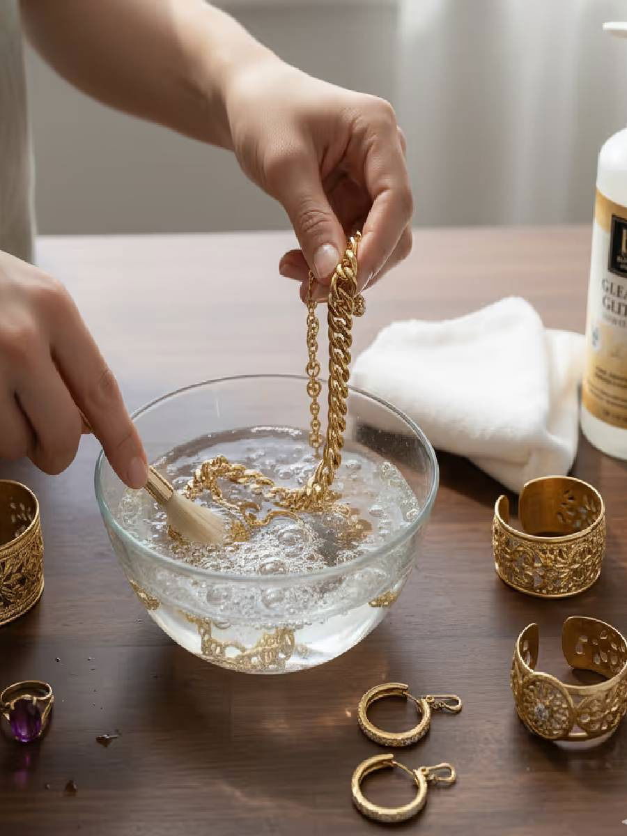 घरच्या घरीच रसायनांशिवाय दागिने स्वच्छ करा - Marathi News | घरच्या घरीच रसायनांशिवाय दागिने स्वच्छ करा | Latest Photos at Lokmat.com