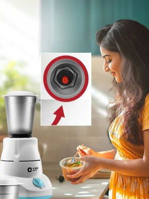 मिक्सरच्या खाली हे बटन काय कामाचे? कशासाठी आहे हे 'सीक्रेट लाल बटन'? - Marathi News | मिक्सरच्या खाली हे बटन काय कामाचे? कशासाठी आहे हे 'सीक्रेट लाल बटन'? | Latest Photos at Lokmat.com