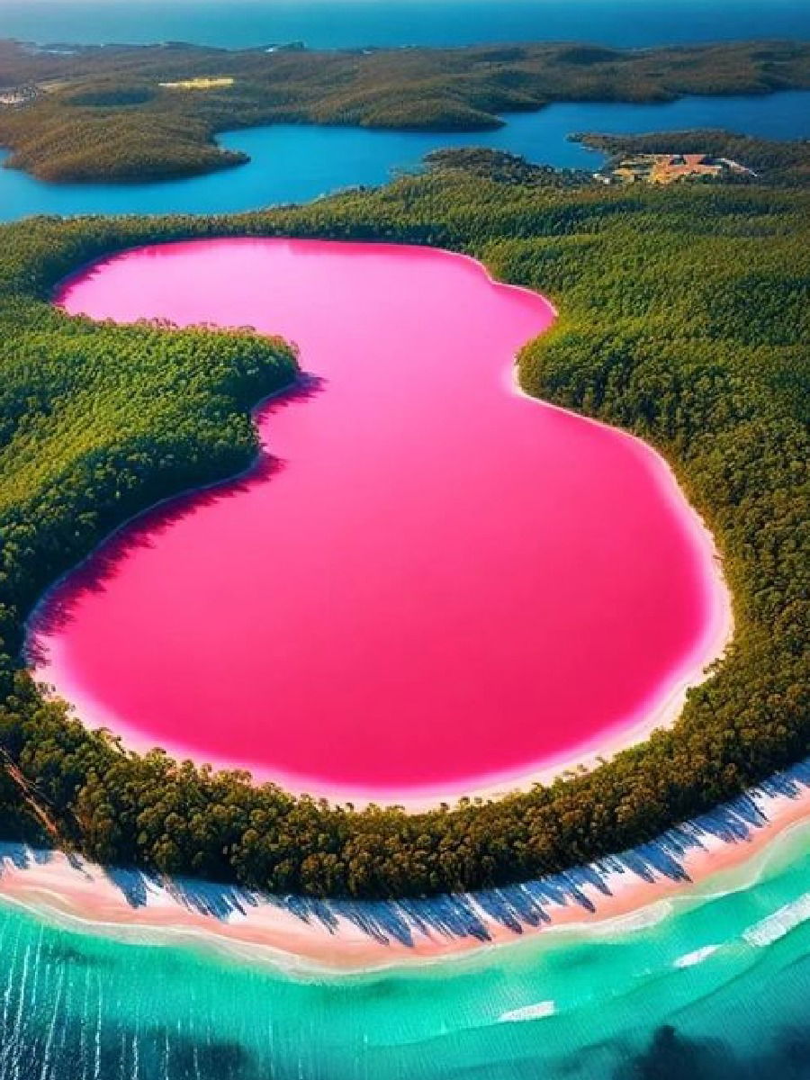 गुलाबी रंगाच्या पाण्याचा तलाव! - Marathi News | गुलाबी रंगाच्या पाण्याचा तलाव! | Latest Photos at Lokmat.com